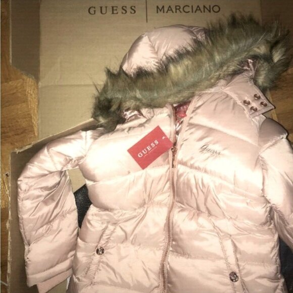 GUESS NEW w/tags. Winter Jacket rhinestone buttons giftable - Picture 2 of 8